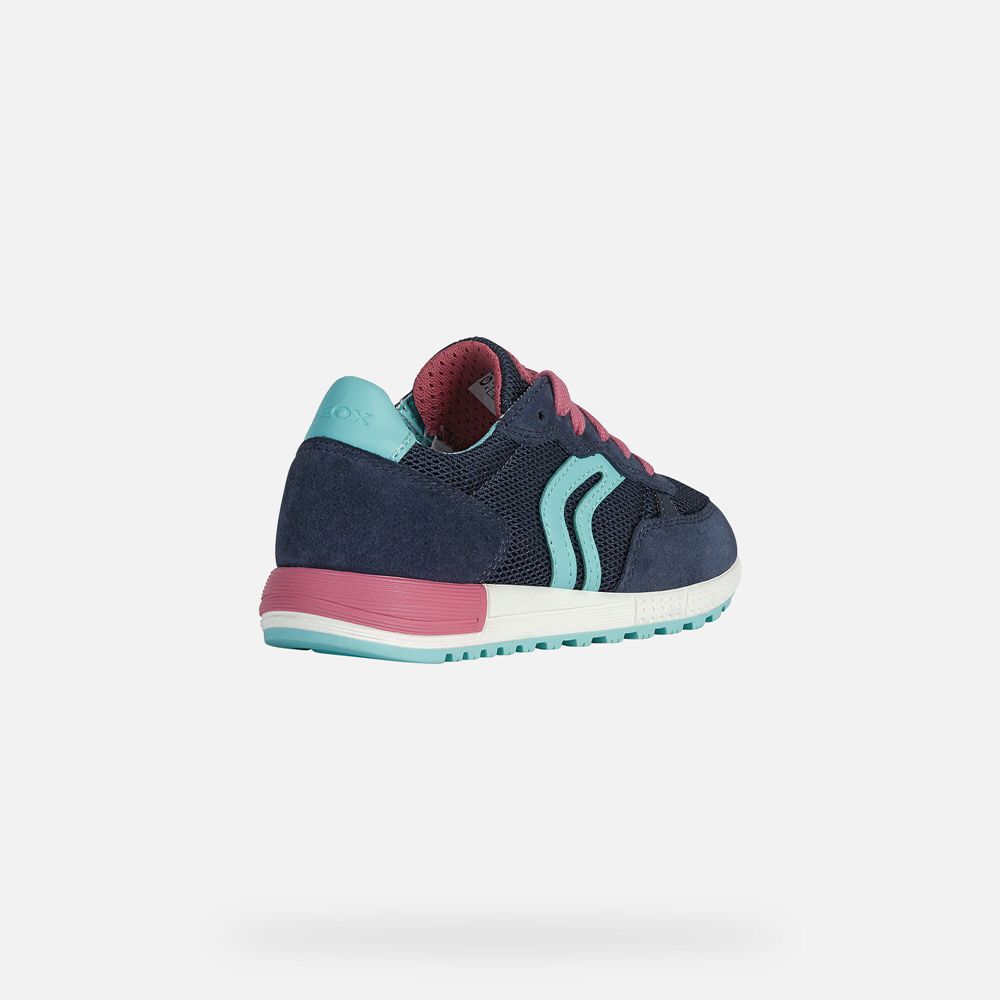 Geox Sneakers Navy/Pink Alben - Geox Girls Shoes - FQERBO265